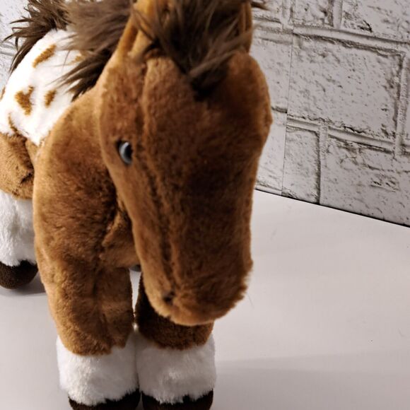 Aurora Brown White 10" Appaloosa Horse Plush Stuffed Animal Pony Spotted - Picture 5 of 7